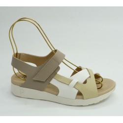Sandalia mujer marca pitillosen color beige