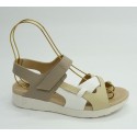 Sandalia mujer marca pitillosen color beige