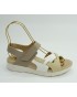 Sandalia mujer marca pitillosen color beige