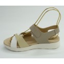 Sandalia mujer marca pitillosen color beige