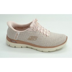 Deportivo mujer marca skechers en color rosa