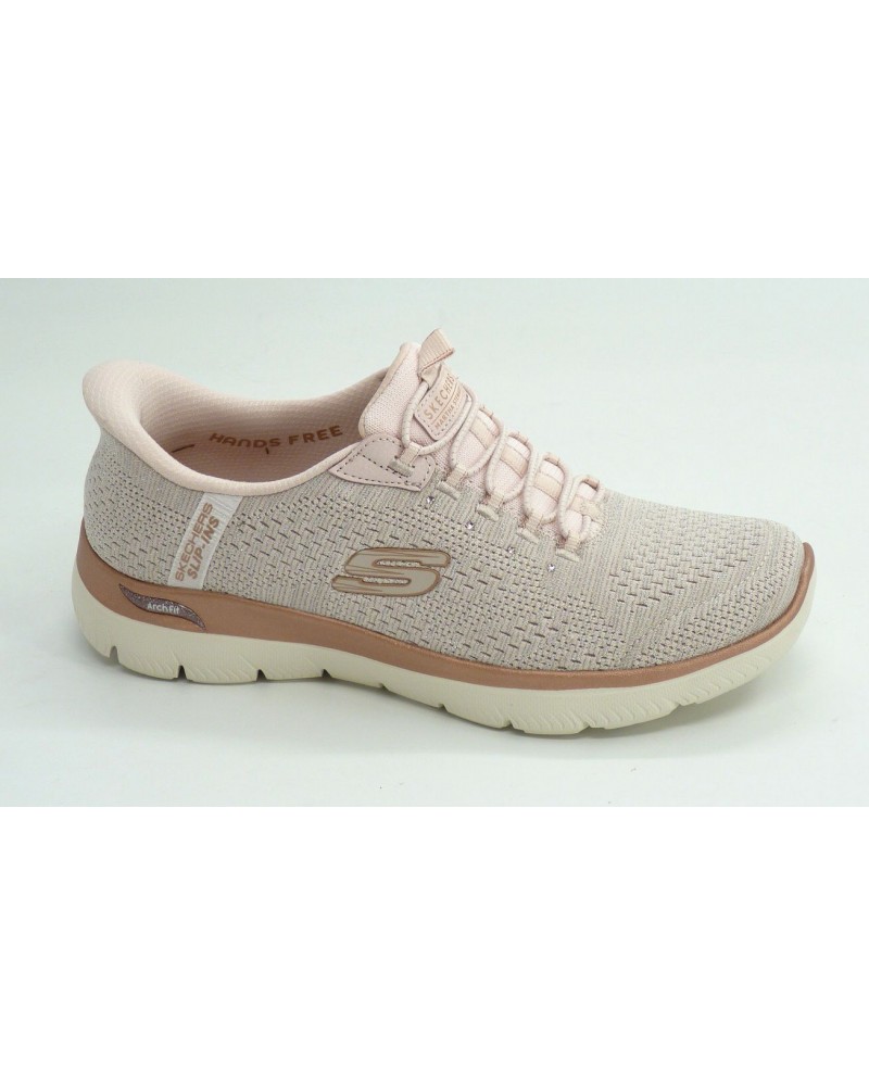 Deportivo mujer marca skechers en color rosa