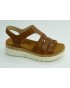 Sandalia mujer marca pikolinos en color cuero