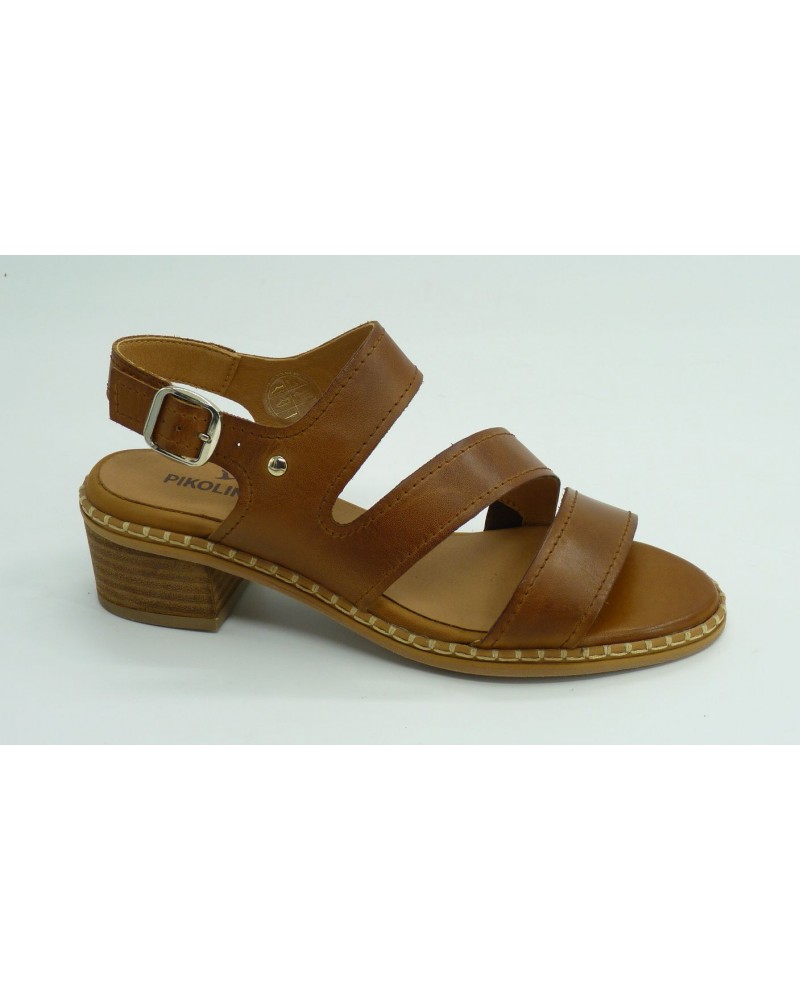 Sandalia mujer marca pikolinos en color cuero