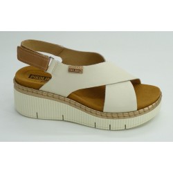 Sandalia mujer marca pikolinos en color blanco