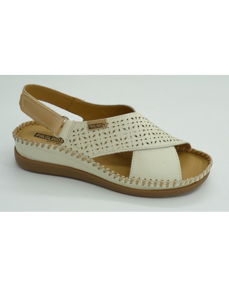 Sandalia mujer marca pikolinos en color hielo