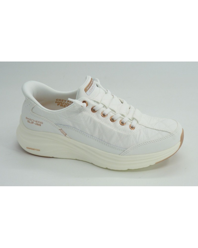 Deportivo mujer marca skechers en color blanco