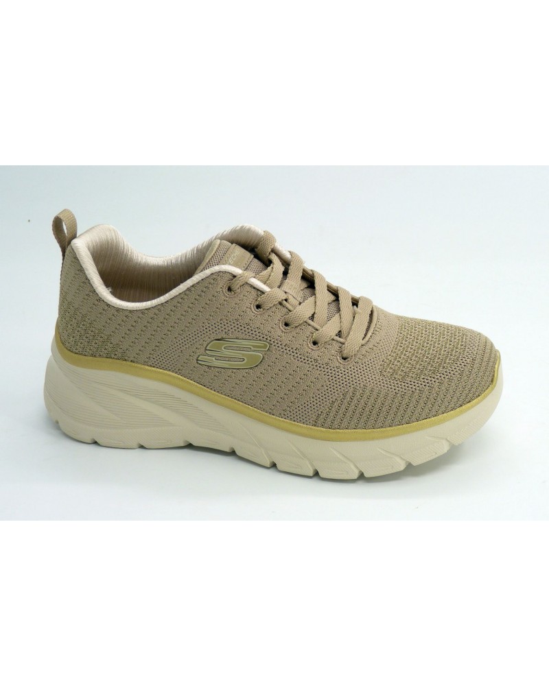 Deportivo mujer marca skechers en color taupe