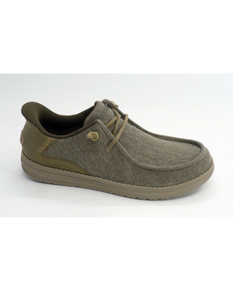Deportivo hombre marca skechers en color taupe