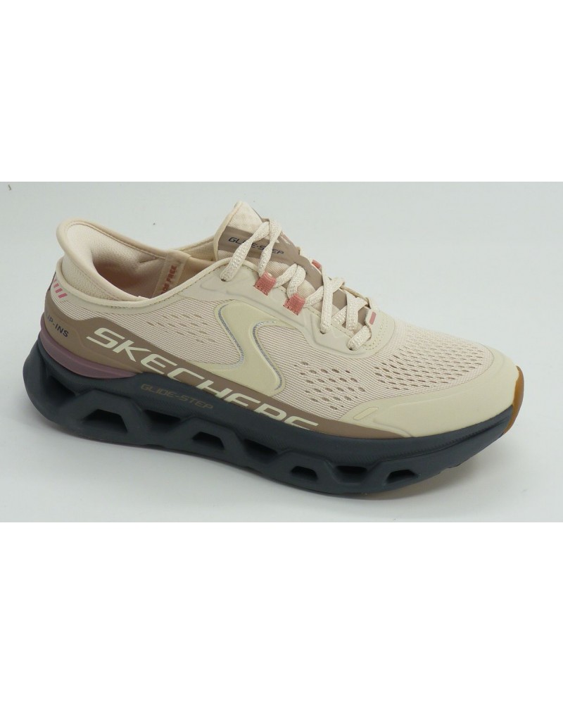 Deportivo mujer marca skechers en color beige