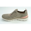 Deportivo mujer marca skechers en color taupe
