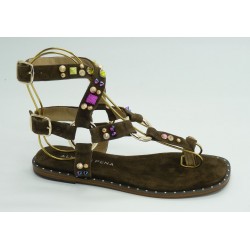 Sandalia mujer marca alma en penaen color marron