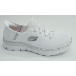 Deportivo mujer marca skechers en color blanco