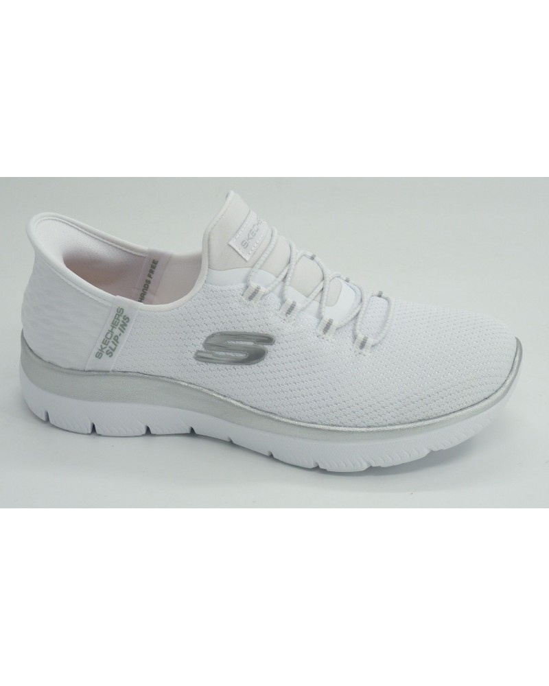 Deportivo mujer marca skechers en color blanco