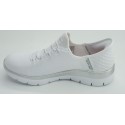 Deportivo mujer marca skechers en color blanco