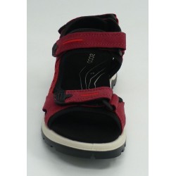 Sandalia mujer marca ecco en color rojo