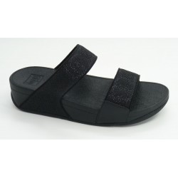 Sandalia mujer marca fit flopen color negro