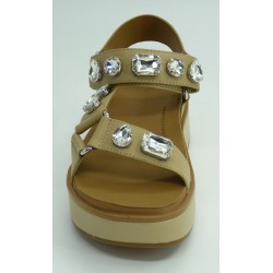 Sandalia mujer marca fit flopen color beige