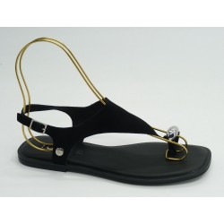 Sandalia mujer marca top 3 en color negro