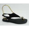 Sandalia mujer marca top 3 en color negro