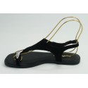 Sandalia mujer marca top 3 en color negro