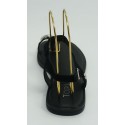 Sandalia mujer marca top 3 en color negro