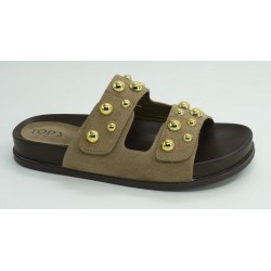 Sandalia mujer marca top 3 en color beige