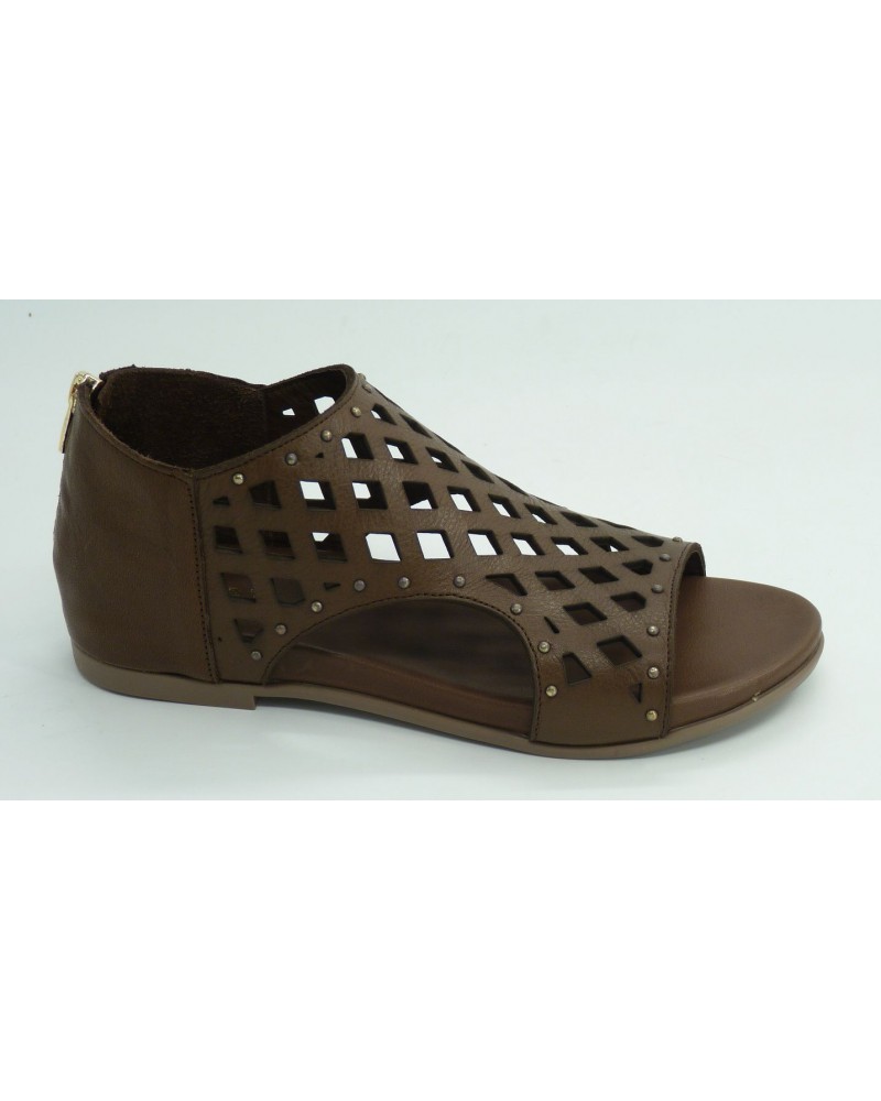 Sandalia mujer marca top 3 en color marron