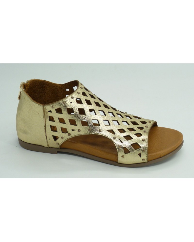 Sandalia mujer marca top 3 en color oro
