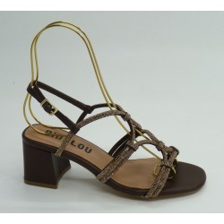 Sandalia mujer marca bibi lou en color marron