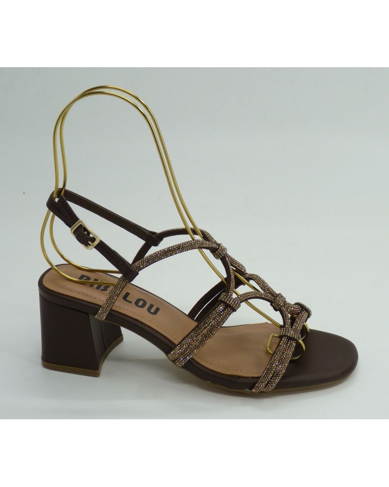 Sandalia mujer marca bibi lou en color marron