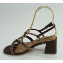 Sandalia mujer marca bibi lou en color marron
