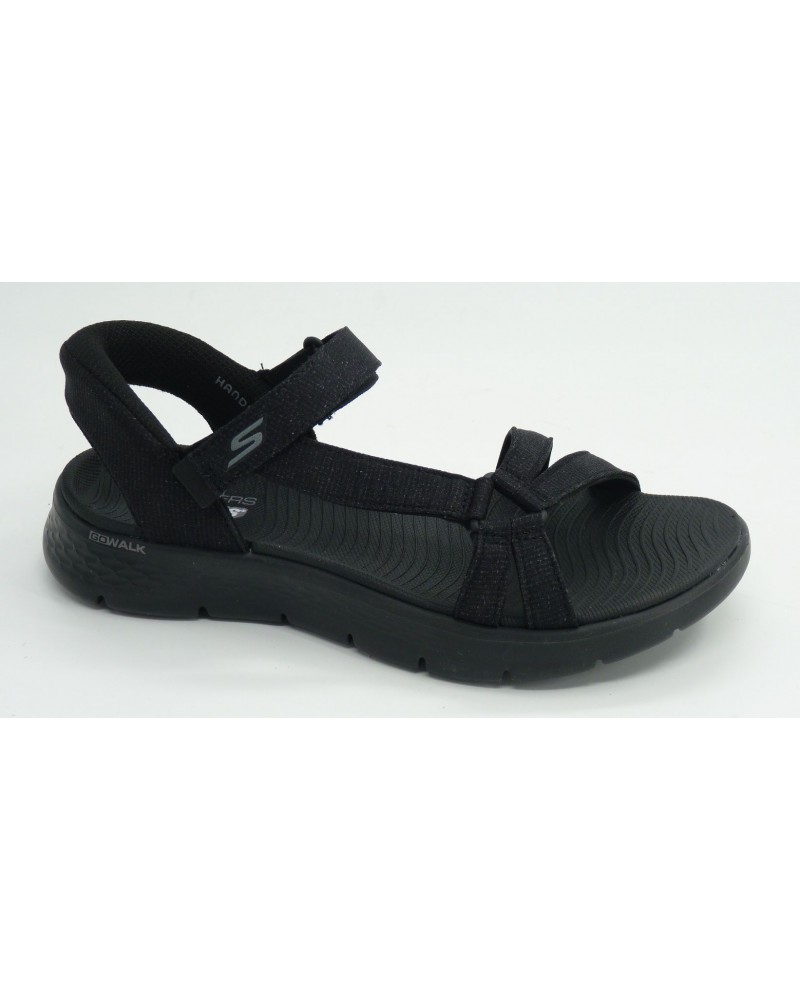 Sandalia mujer marca skechers en color negro