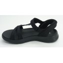 Sandalia mujer marca skechers en color negro
