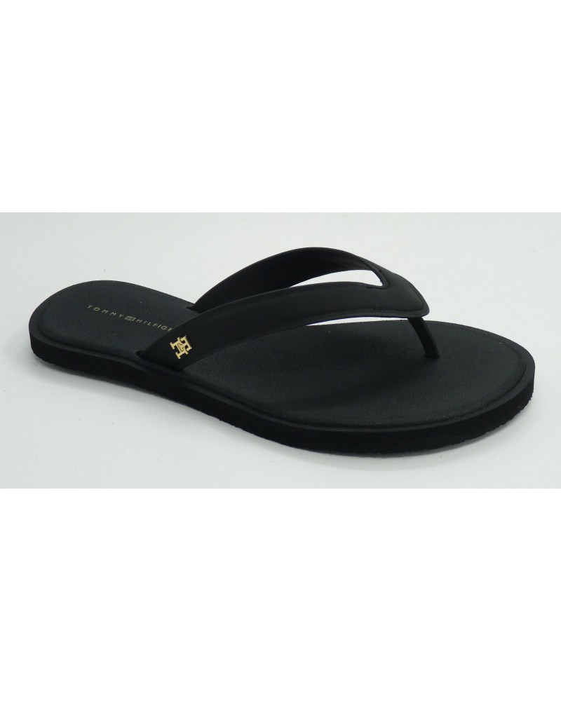 Sandalia mujer marca tommy hilfiger en color negro