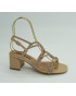 Sandalia mujer marca bibi louen color nude