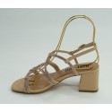 Sandalia mujer marca bibi louen color nude