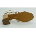 Sandalia mujer marca bibi louen color nude