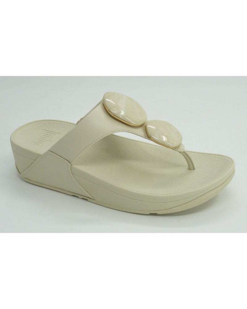 Sandalia mujer marca fit flop en color hielo