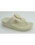 Sandalia mujer marca fit flop en color hielo