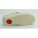 Sandalia mujer marca fit flop en color hielo