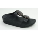 Sandalia mujer marca fit flop en color negro