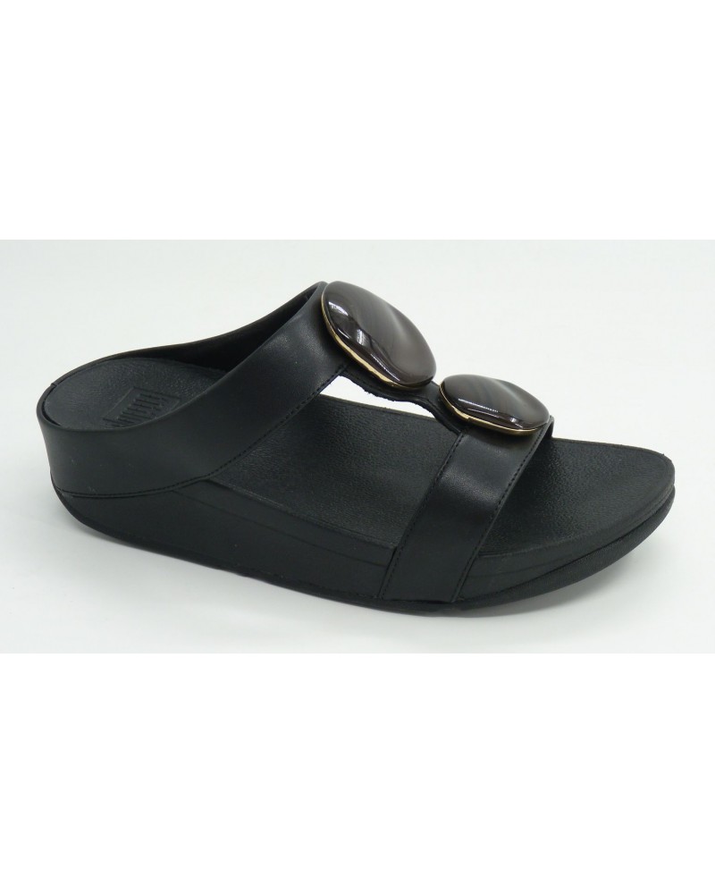 Sandalia mujer marca fit flop en color negro
