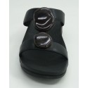 Sandalia mujer marca fit flop en color negro