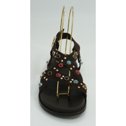 Sandalia mujer marca porronet en color marron