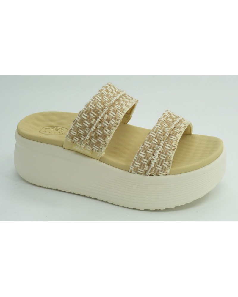 Sandalia mujer marca dude en color beige