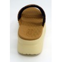 Sandalia mujer marca dude en color leopardo