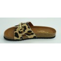 Sandalia mujer marca montiel is en color leopardo