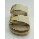 Sandalia mujer marca montiel is en color beige