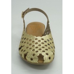 Sandalia mujer marca porronet en color oro